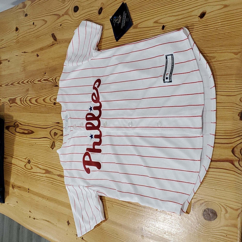 Phillies, youth, size 10-12, Bryce Harper official jersey